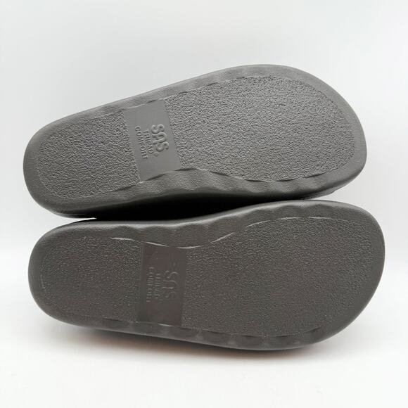 SAS Mens Encore Slide Sandals US 9.5 Wide Dark Brown Leather Comfort NWOB - Picture 12 of 13